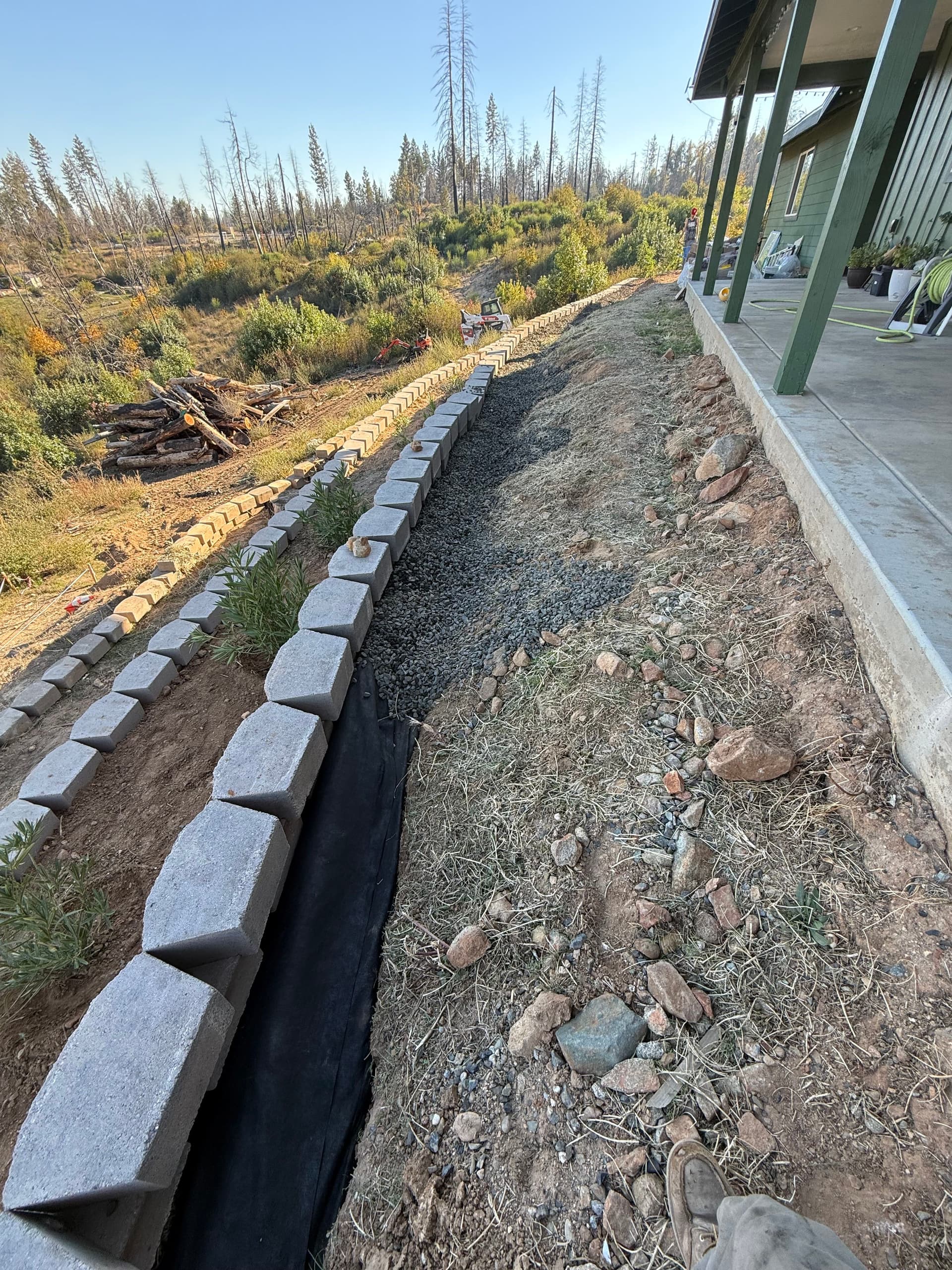 Gallery photos for Retaining Wall and Yard Transformation in Berry Creek: Image #4